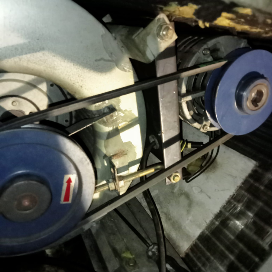 Perbaikan Centrifugal Fan Indoor AC Central Besar (Gulung Dinamo) - samping