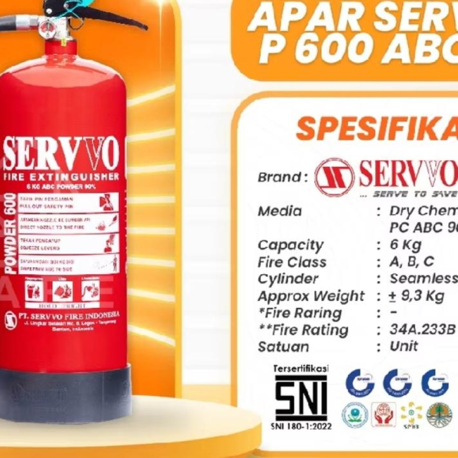 APAR 6 KG SERVVO - depan