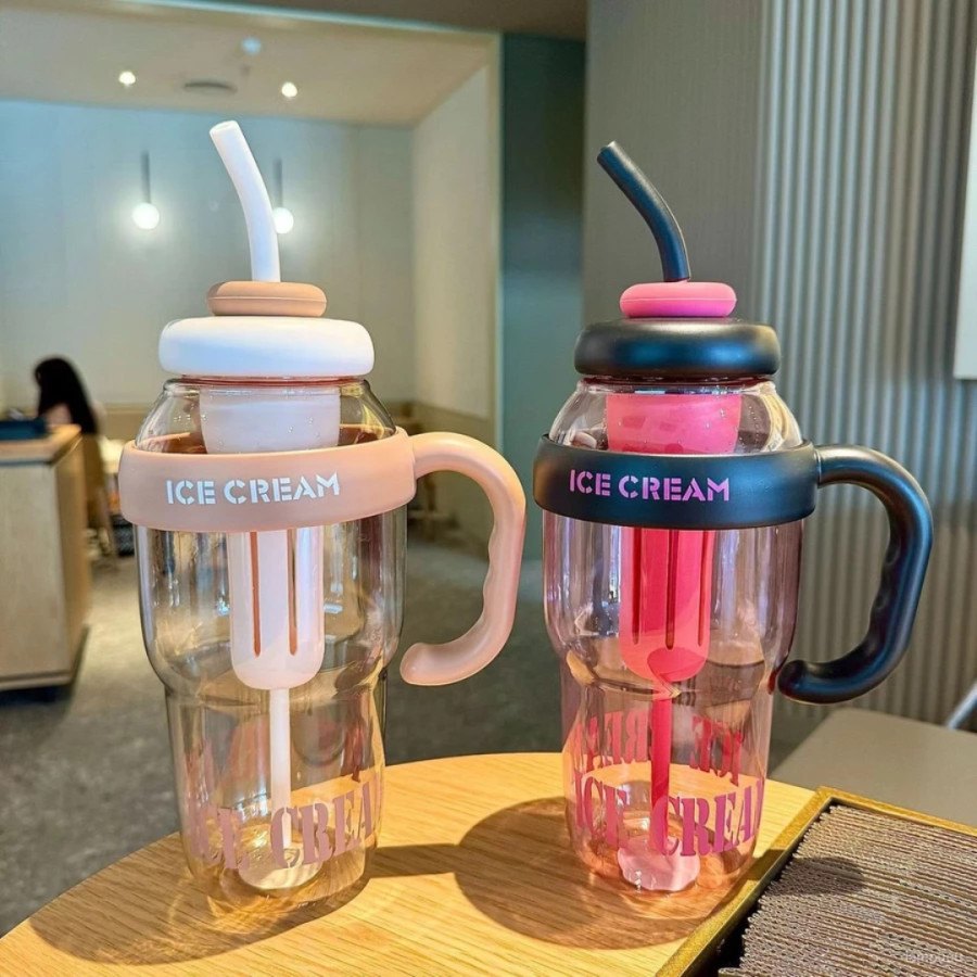 Tumbler Aesthetic Model minum / Botol Minum aesthetic 1400ML / 1,4 Liter - utama