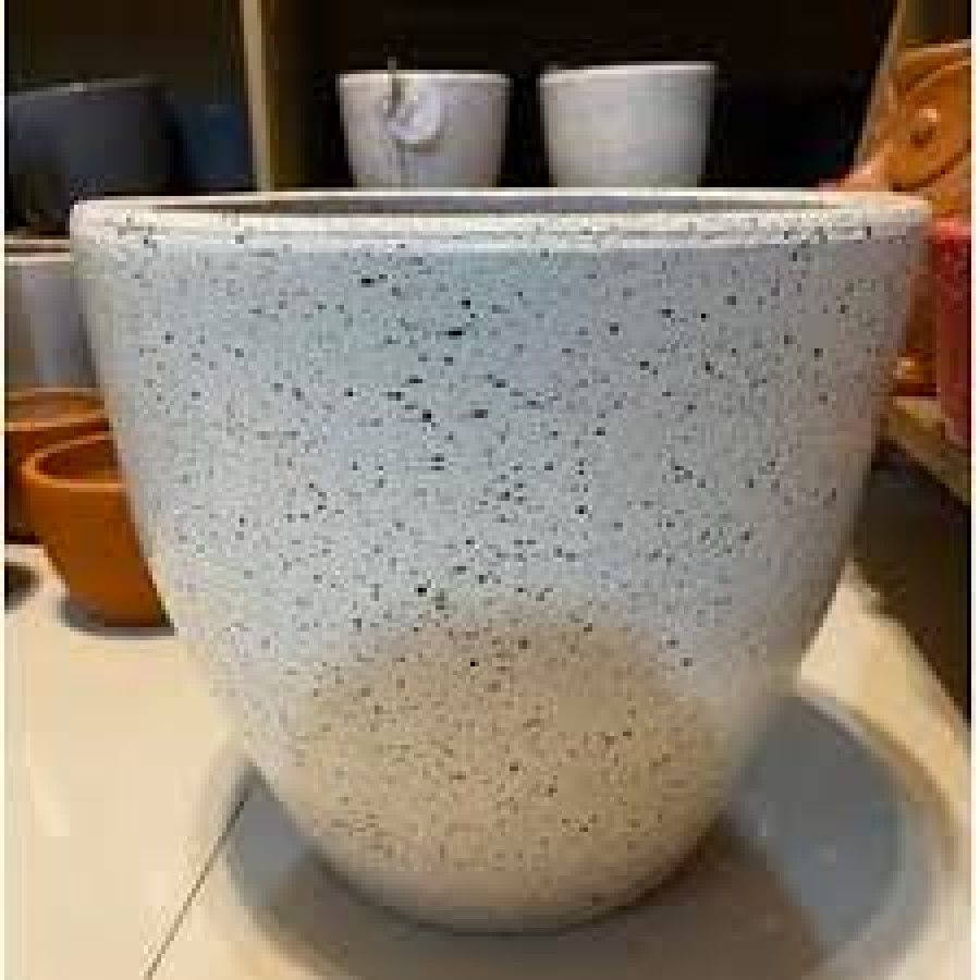 Pot Besar marble putih/tanah liat