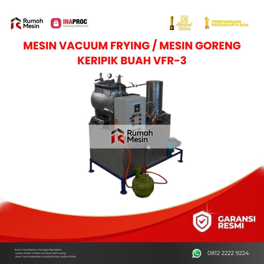 Mesin Vacuum Frying / Mesin Goreng Keripik Buah VFR-3 - utama