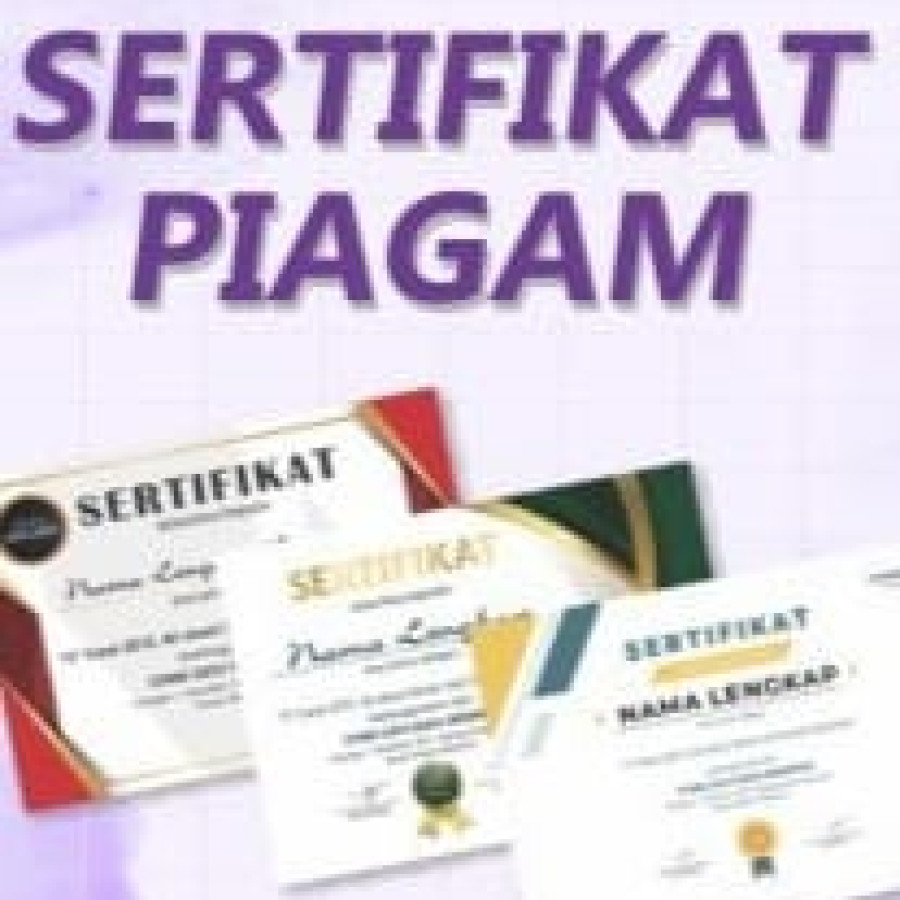 Cetak Piagam Lengkap