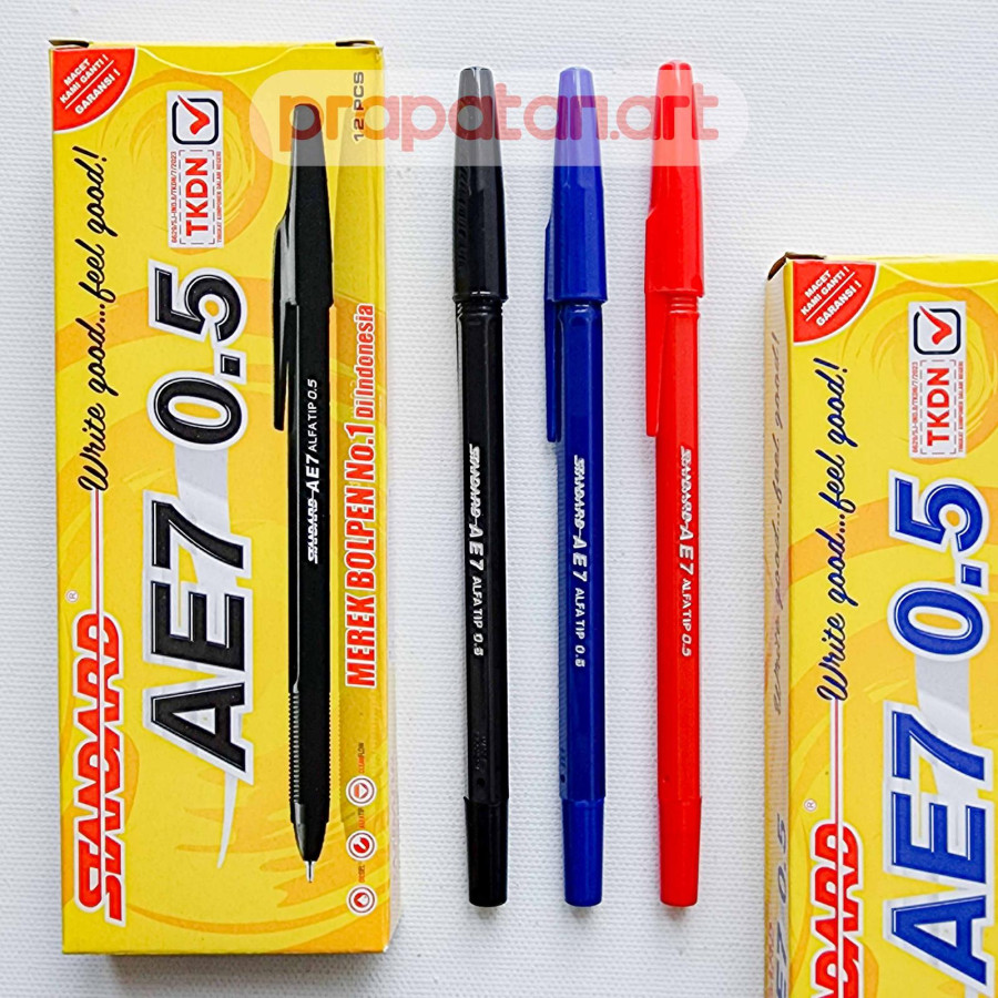 Ballpoint Standard AE7 | Pulpen Pena - Hitam - utama