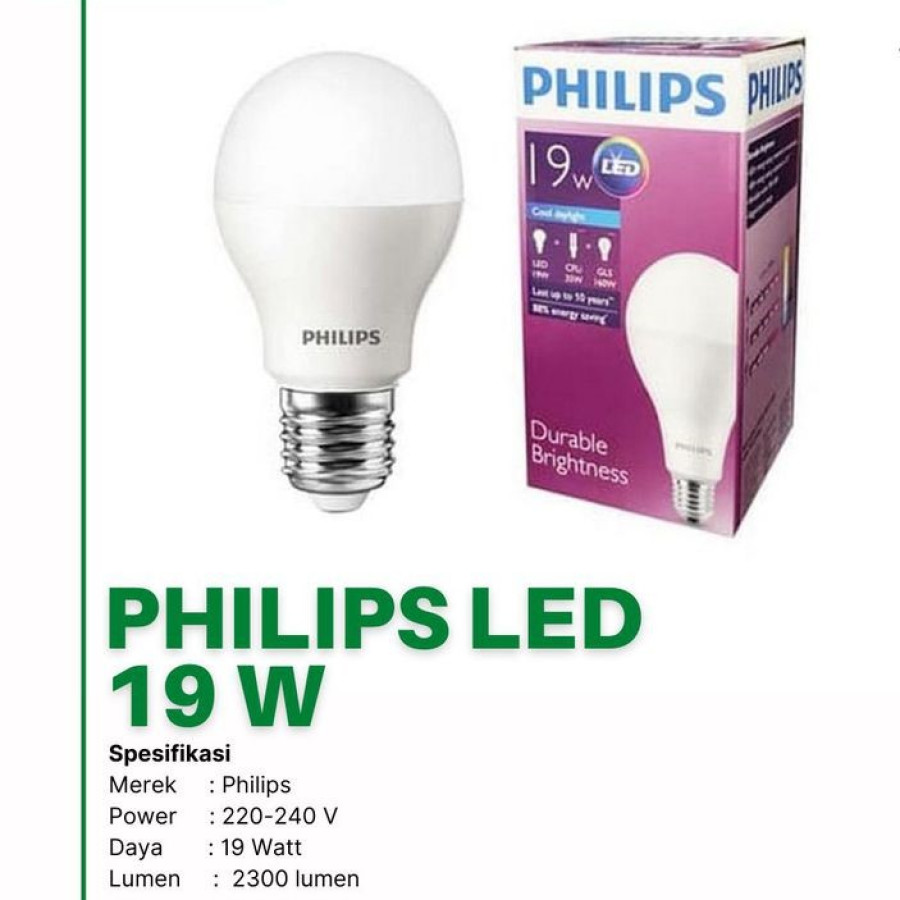 Lampu LED 19 watt Philips - depan