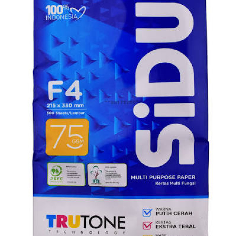 Kertas HVS SIDU F4 75gsm