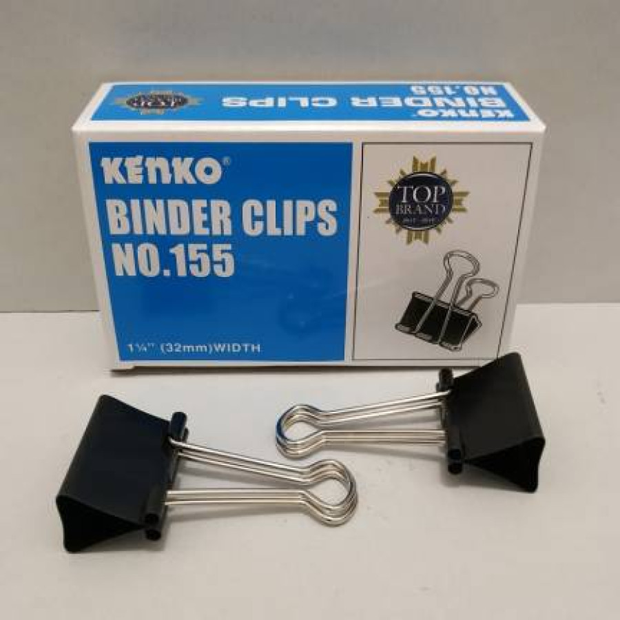 BINDER CLIP / KLIP BINDER MERK KENKO No.155 (PACK) - utama