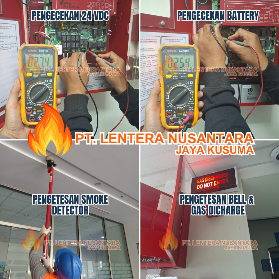 Preventif Maintenance Fire Suppression System (FSS) - depan