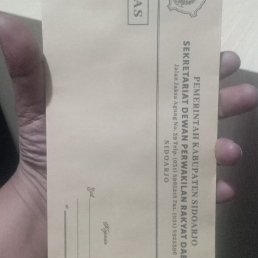 Amplop dinas coklat - utama