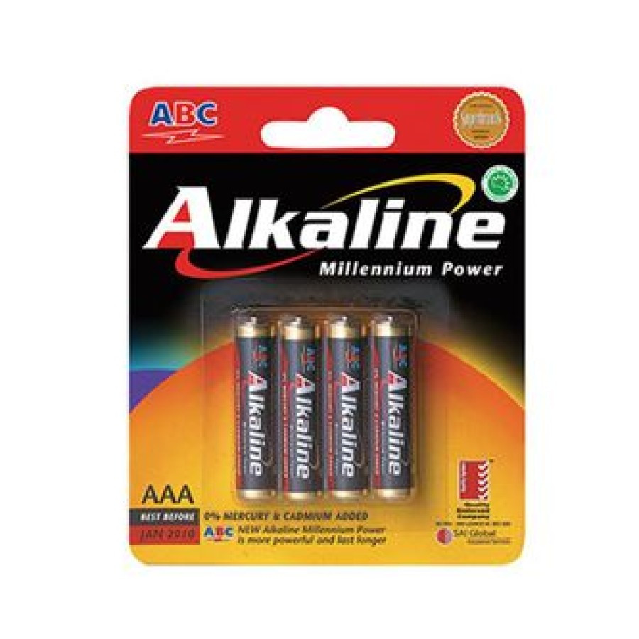 Baterai AAA isi 4 merk Alkaline