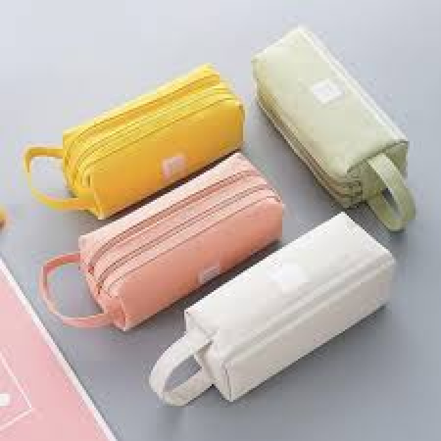 Pounch Tempat Pensil Lokal Bahan Kain