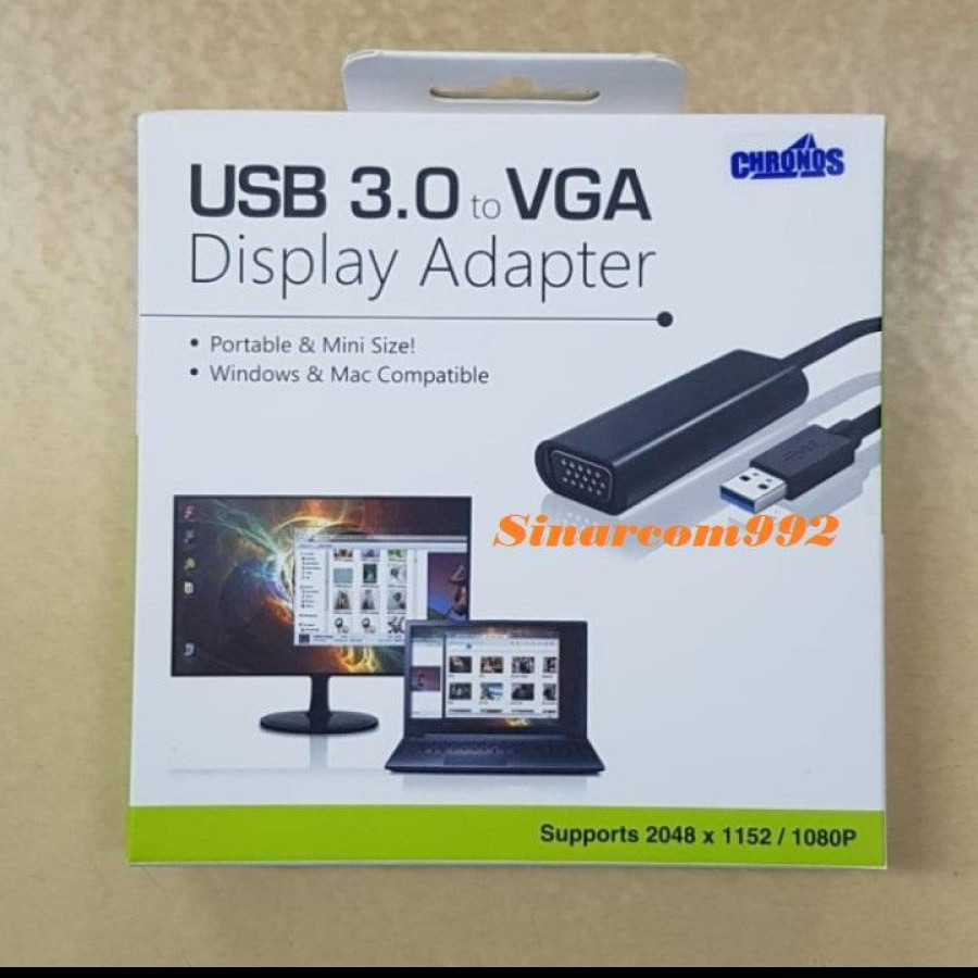 CHRONOS USB 3.0 TO HDMI ADAPTER - MULYO TEKNIK - depan