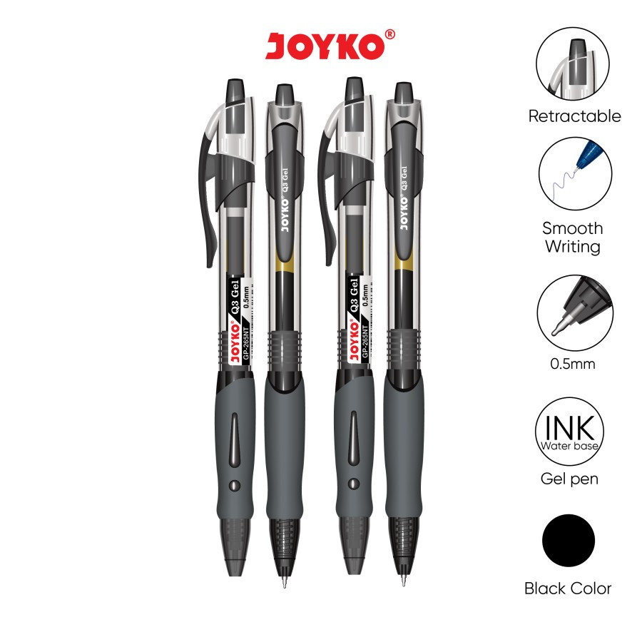 Joyko Pulpen Gel Q3 GP-265NT 1box(12pcs) - depan