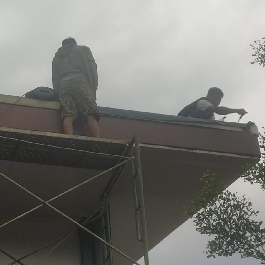 Penggantian talang atap - utama