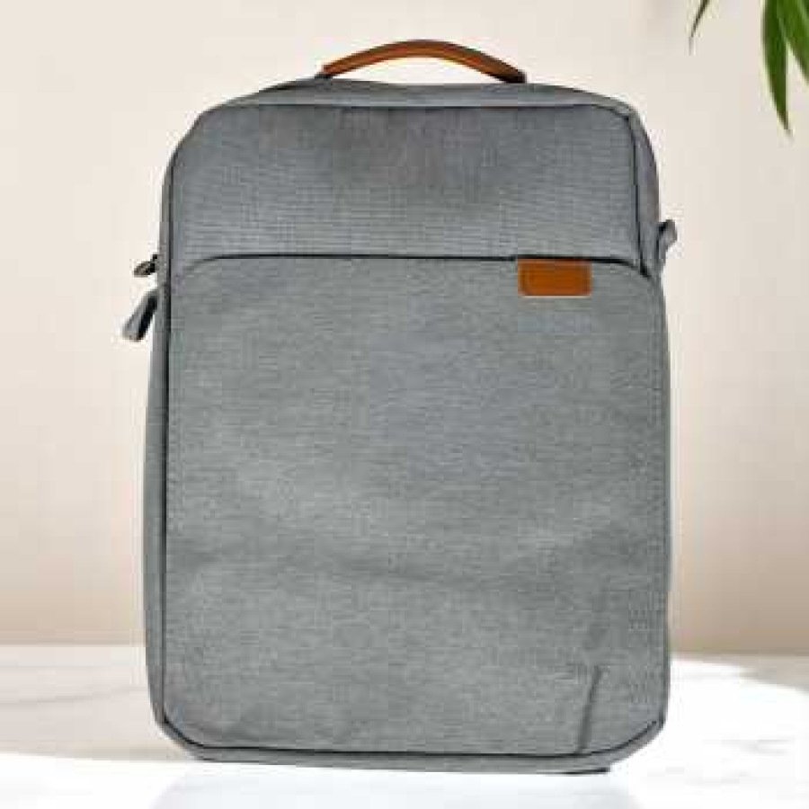 ZEST Pouch Tablet iPad Sleeve Case Storage 13 Inch with Shoulder Strap - BM1431020-13 - Gray - utama