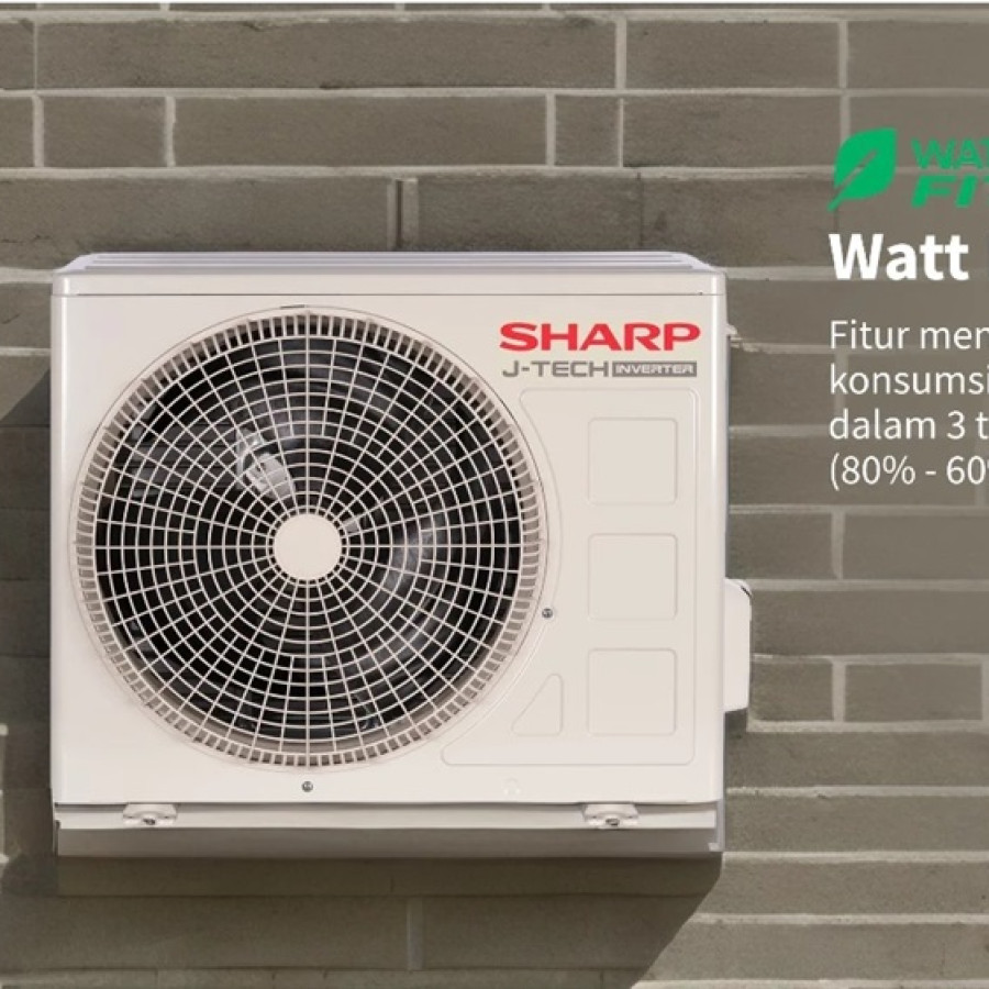 AC SPLIT 0,5 PK INVERTER SHARP AH-X6BEY - samping