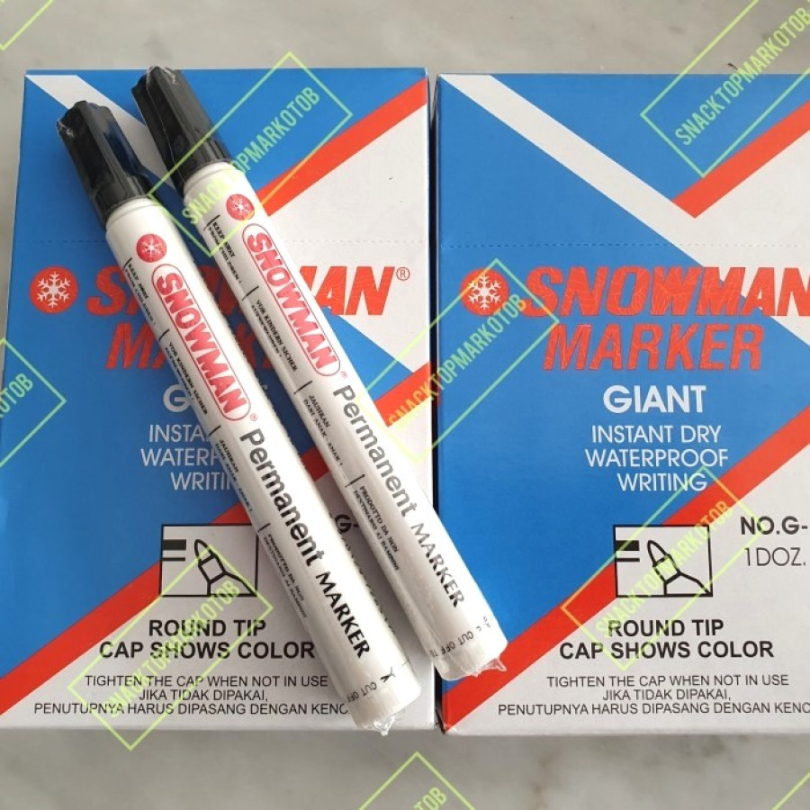 Spidol Permanent Snowman Marker