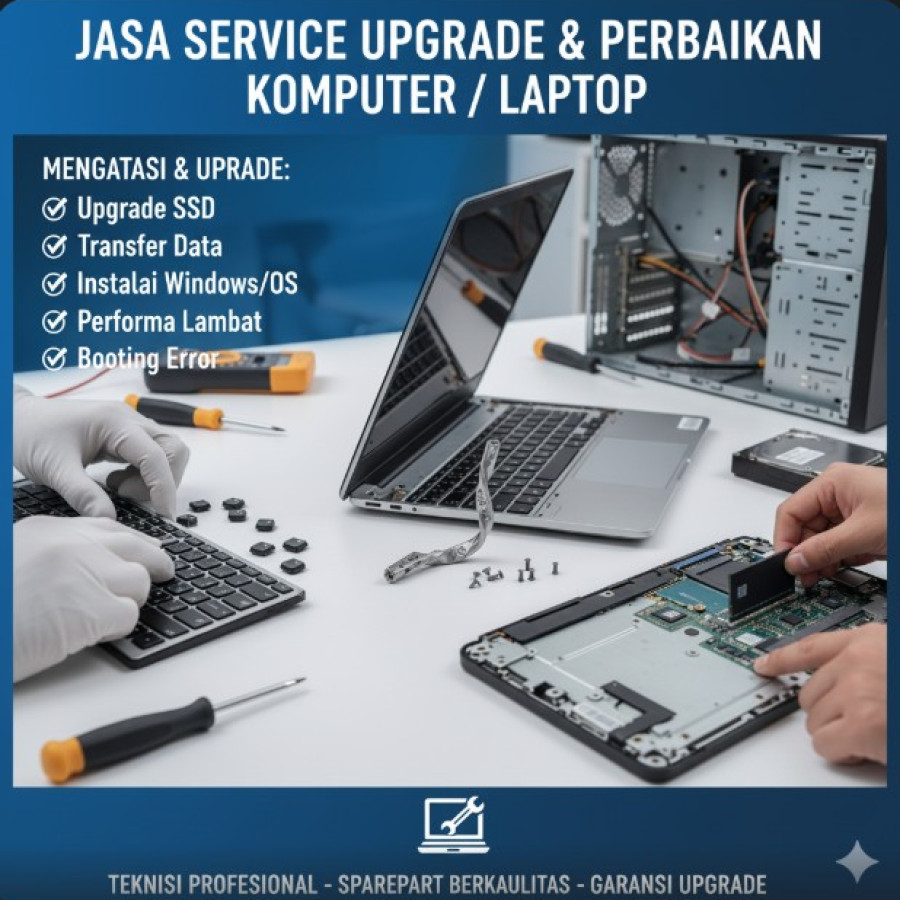 Service / Pemeliharaan Komputer Desktop : (Reinstalasi Windows & recovery Data)