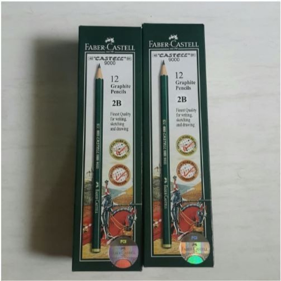 Pensil 2B/Pensil Faber Castell 2B ORIGINAL - samping