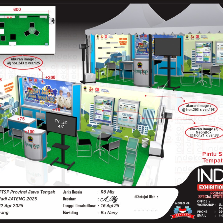 Booth Special Desain DPMPTSP_Hari jadi jateng ke-80