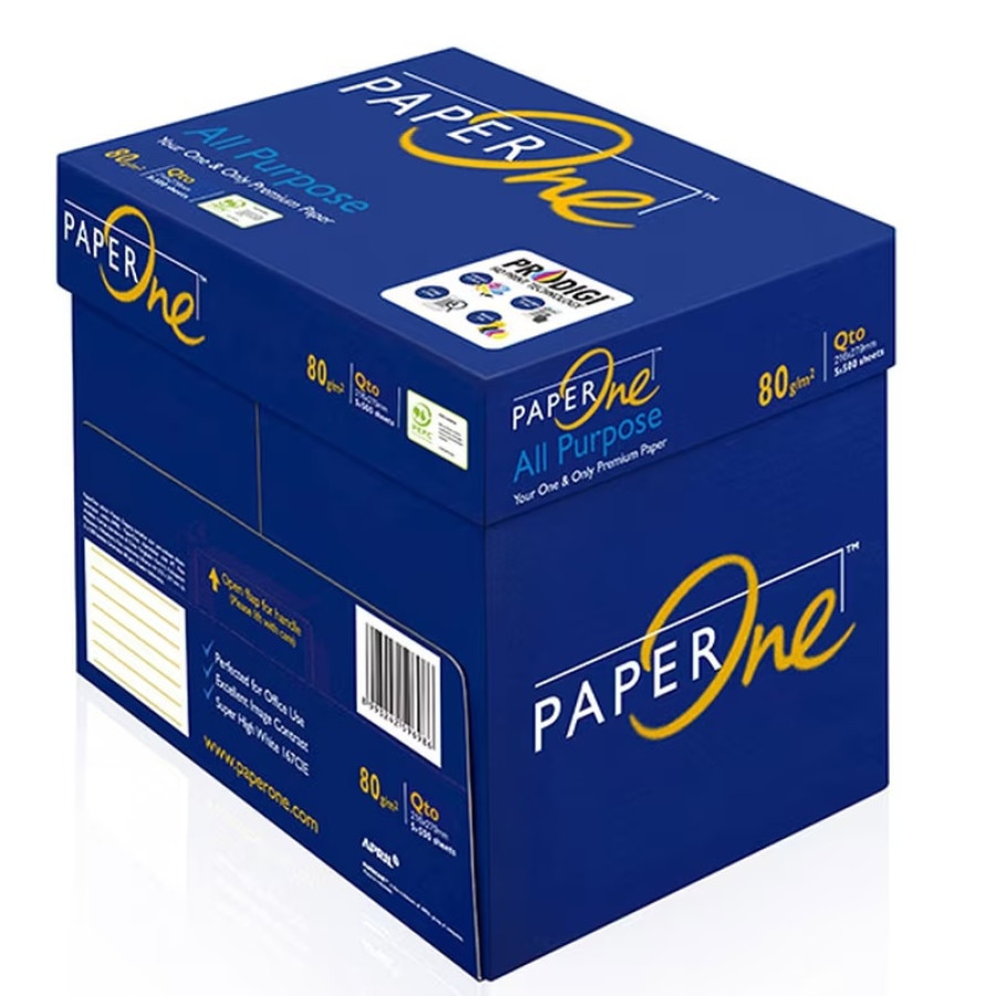 kerta hvs ukuran A4 - paper one dan ai one 70 gr - depan