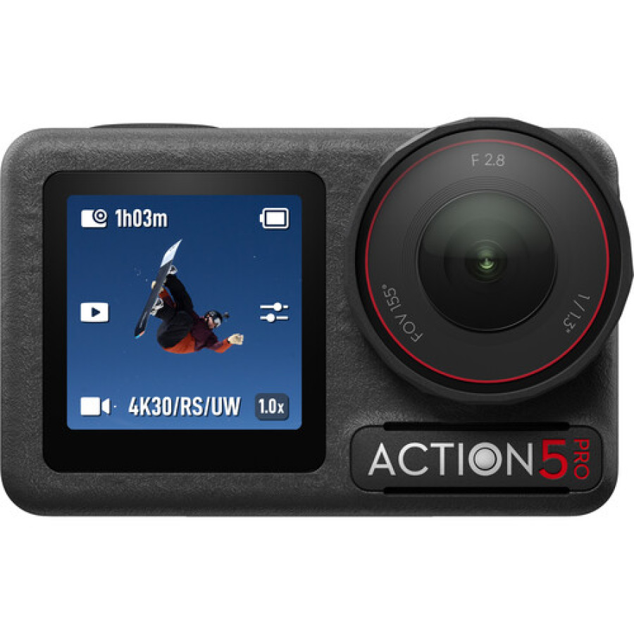 DJI Action 5 Adventure With Gimbal Stabilizer & Strap Chest - utama