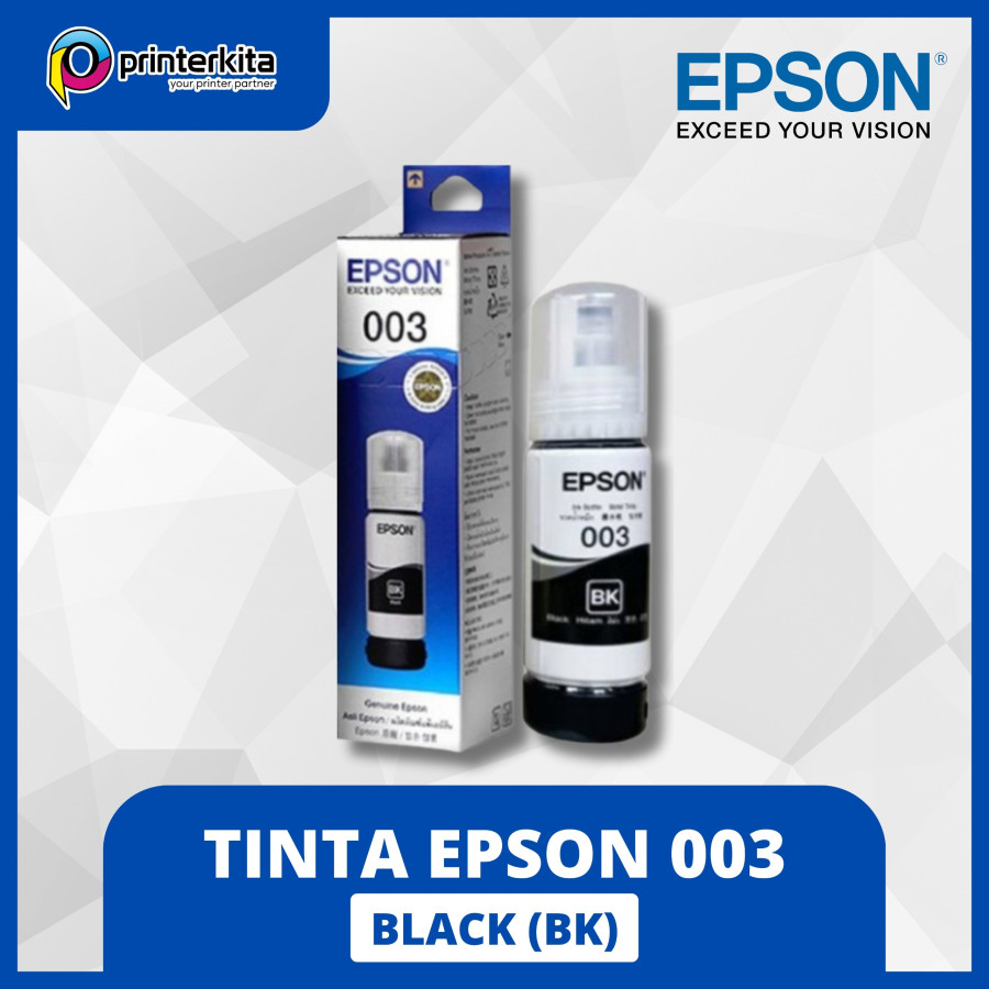 ORIGINAL INK EPSON 003 - BLACK (PrinterKita)