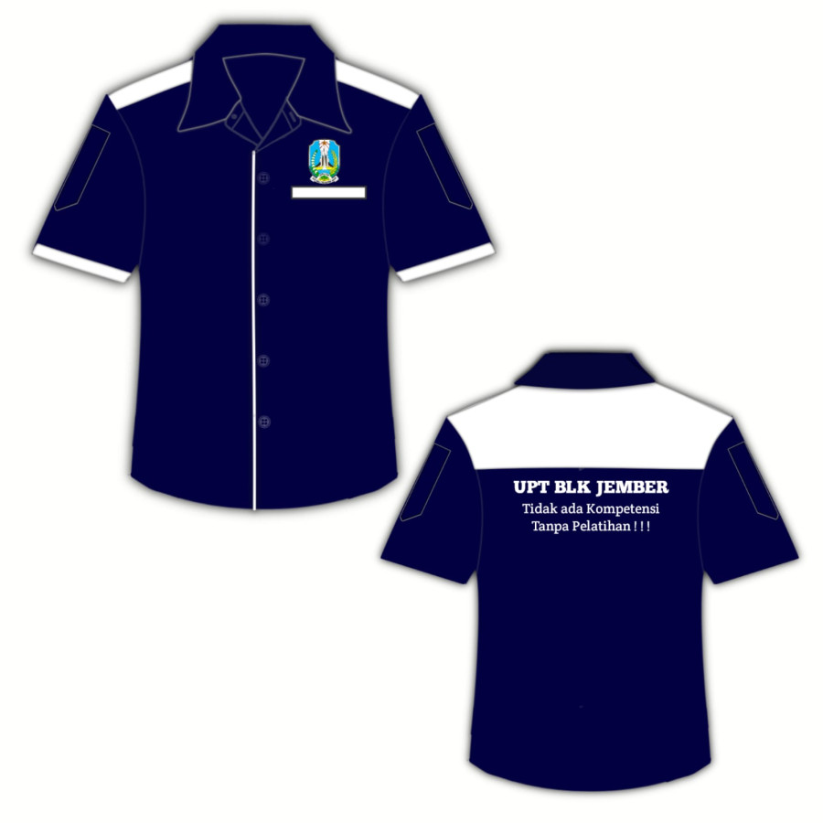Pakaian kerja pelatihan - depan