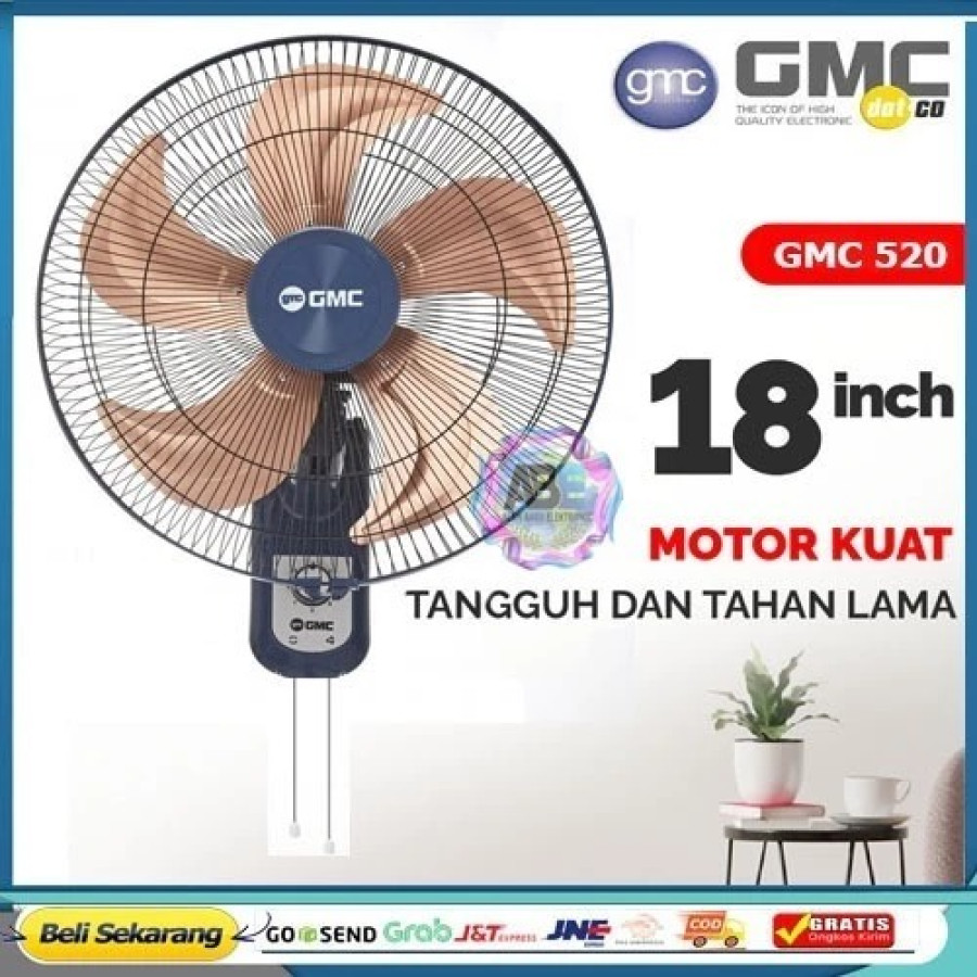 KIPAS ANGIN DINDING GMC 18 INCHI