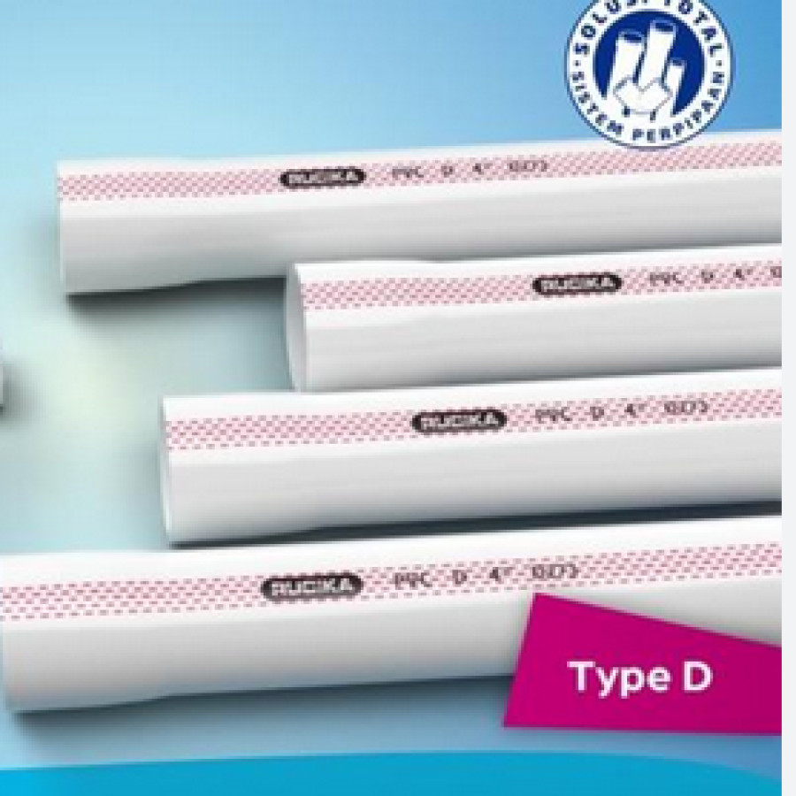 Pipa PVC D Rucika Ukuran 1,5 Inch - 4m