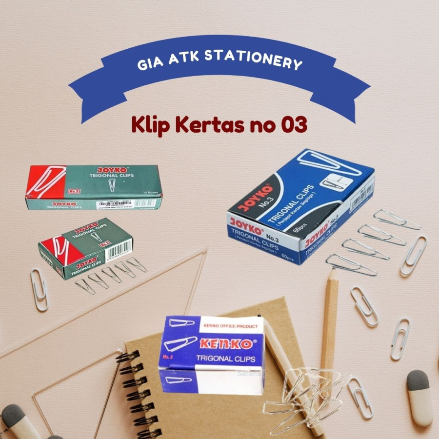 Paper clip no 03 (joyko,kenko, max all merk)