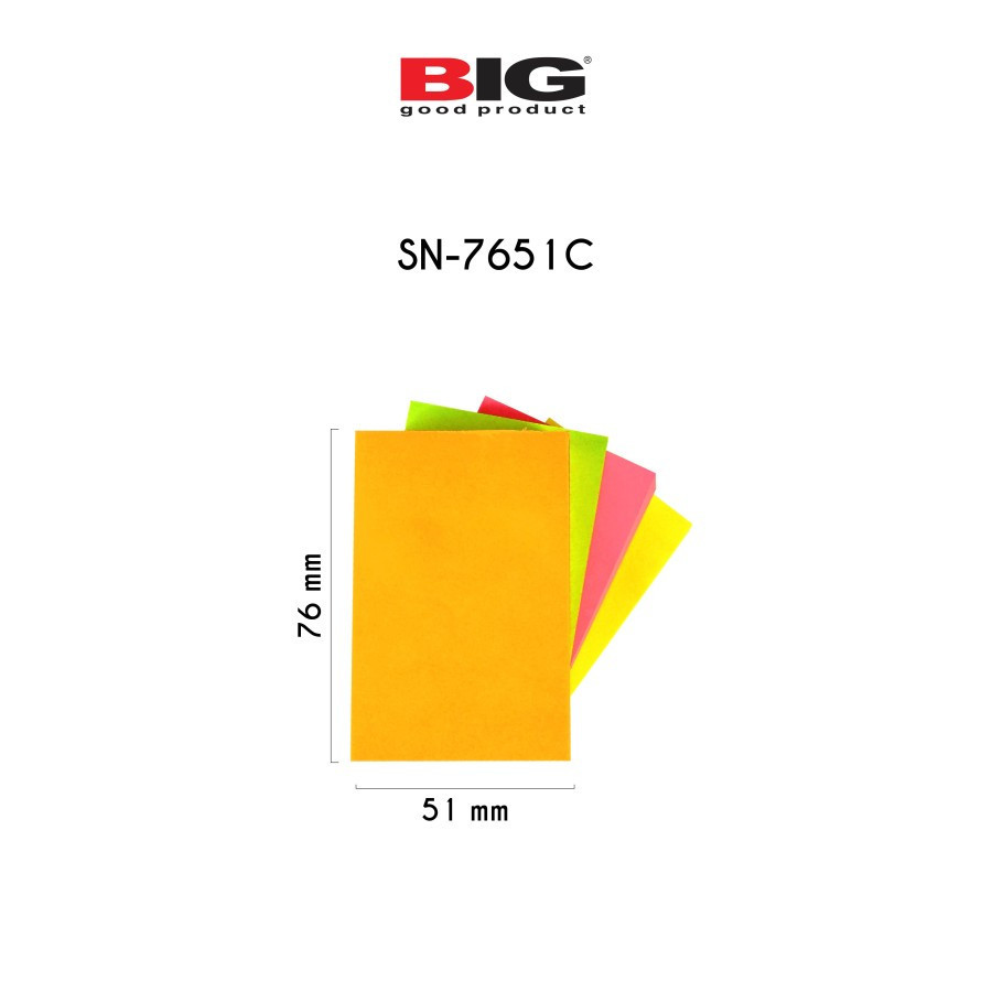 Sticky Note (Postit) BIG 76x51 (PACK) - detail