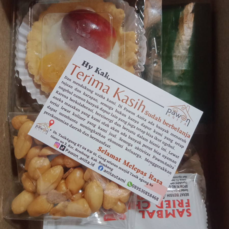 Snack box plus air gelas