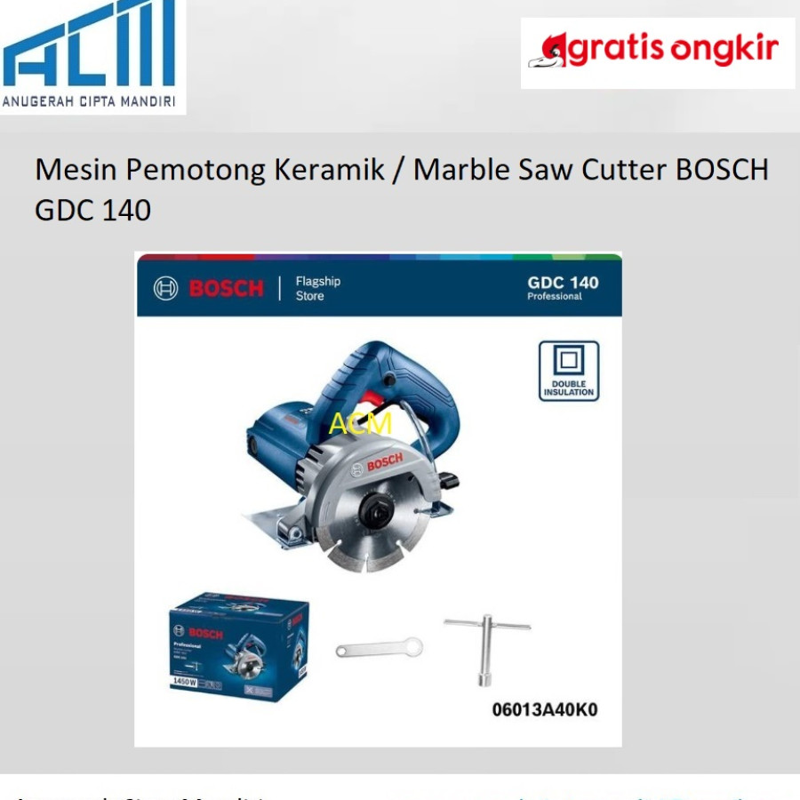 Mesin Pemotong Keramik / Marble Saw Cutter BOSCH GDC 140
