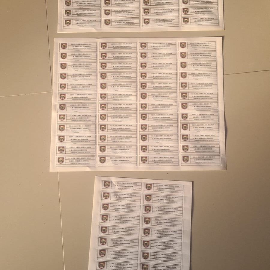 118 Cetak Stiker blanko Puskesmas