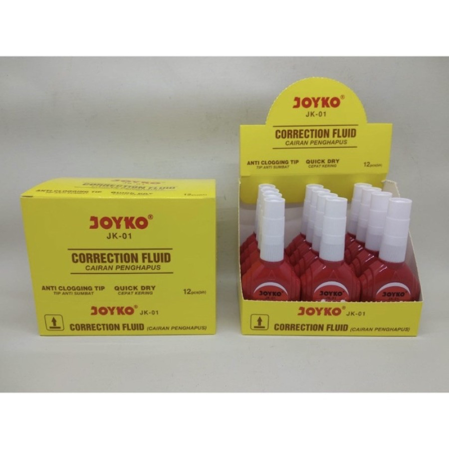 Tip-Ex Cair Putih JOYKO JK-01 White (1 Box)