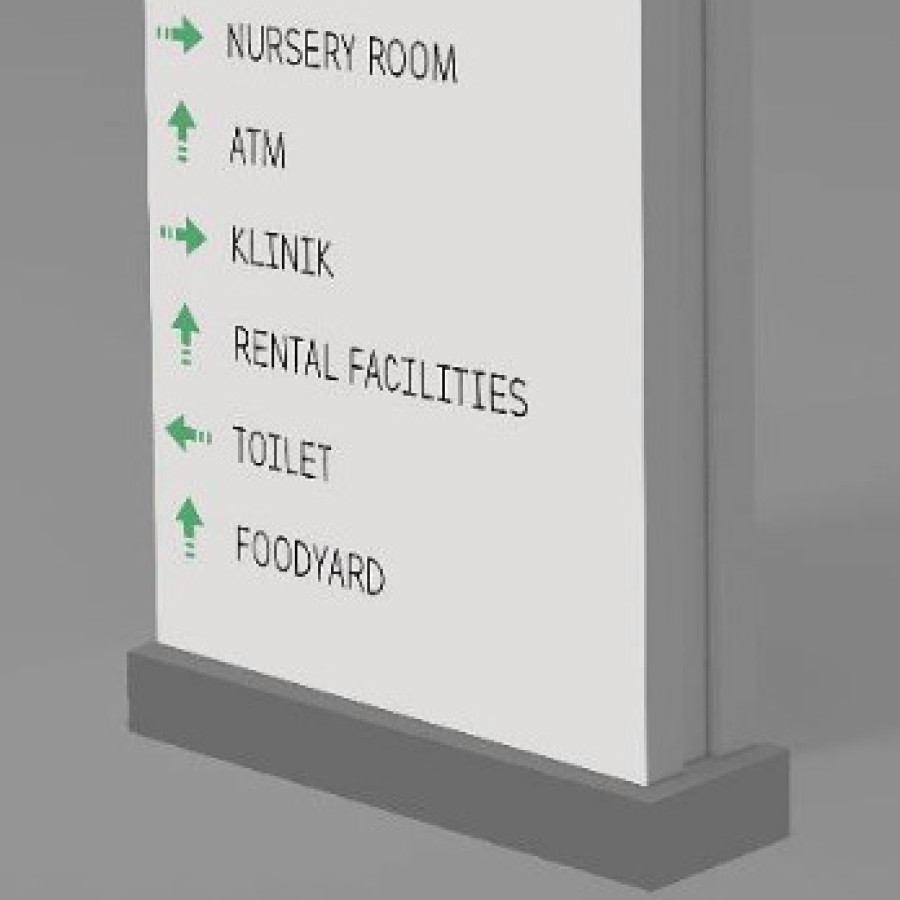 PAPAN SIGNAGE/PETUNJUK ARAH