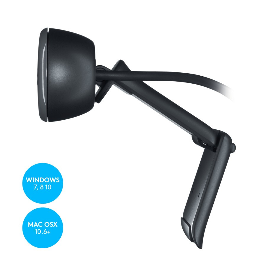 Logitech C270 HD Webcam - samping