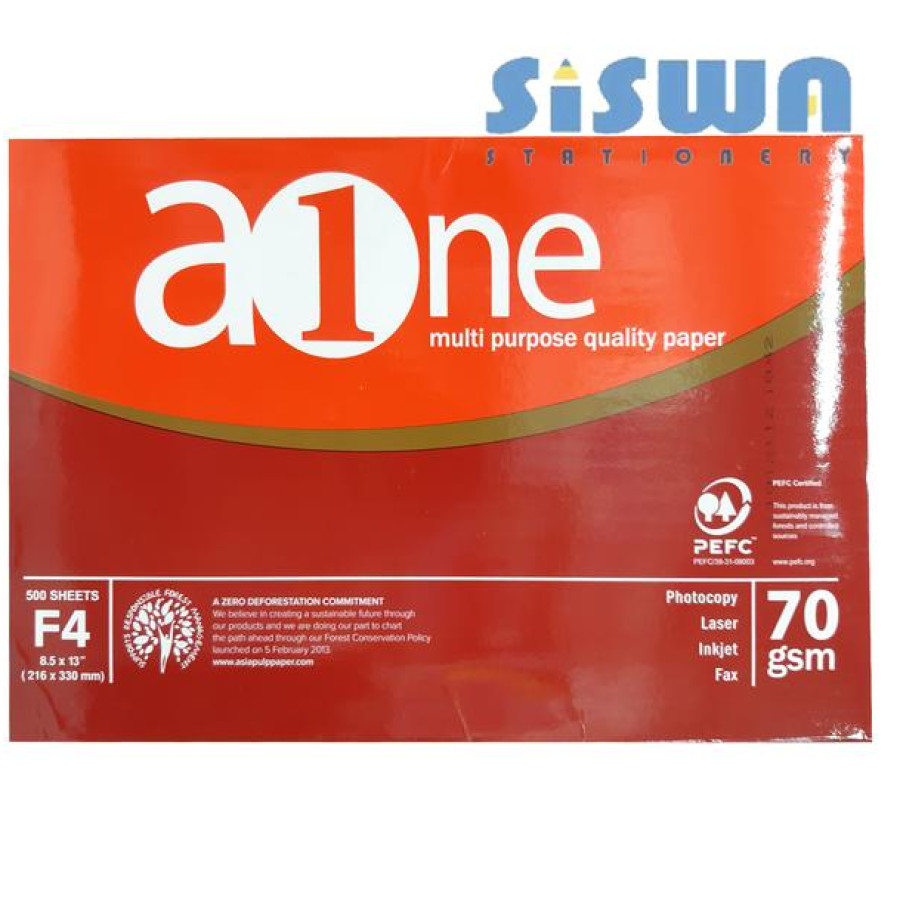 Kertas HVS F4 70 gram merek A One