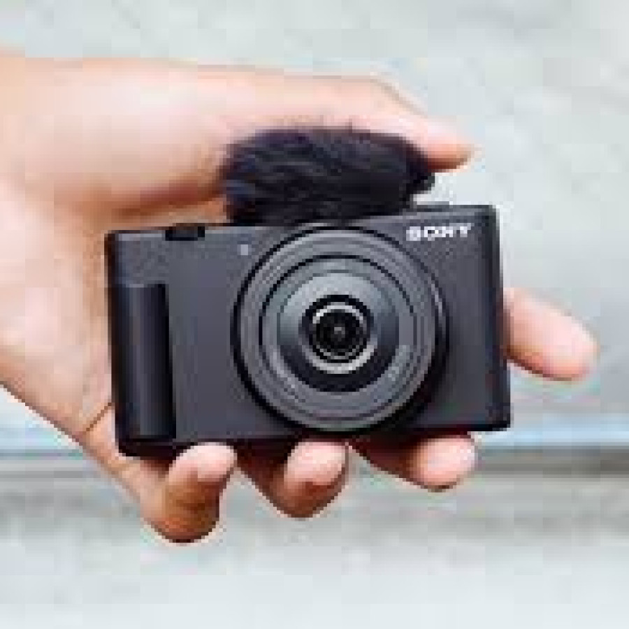 Kamera vlog SONY ZV-1F set Shooting Grip SONY GP-VPT2BT - depan