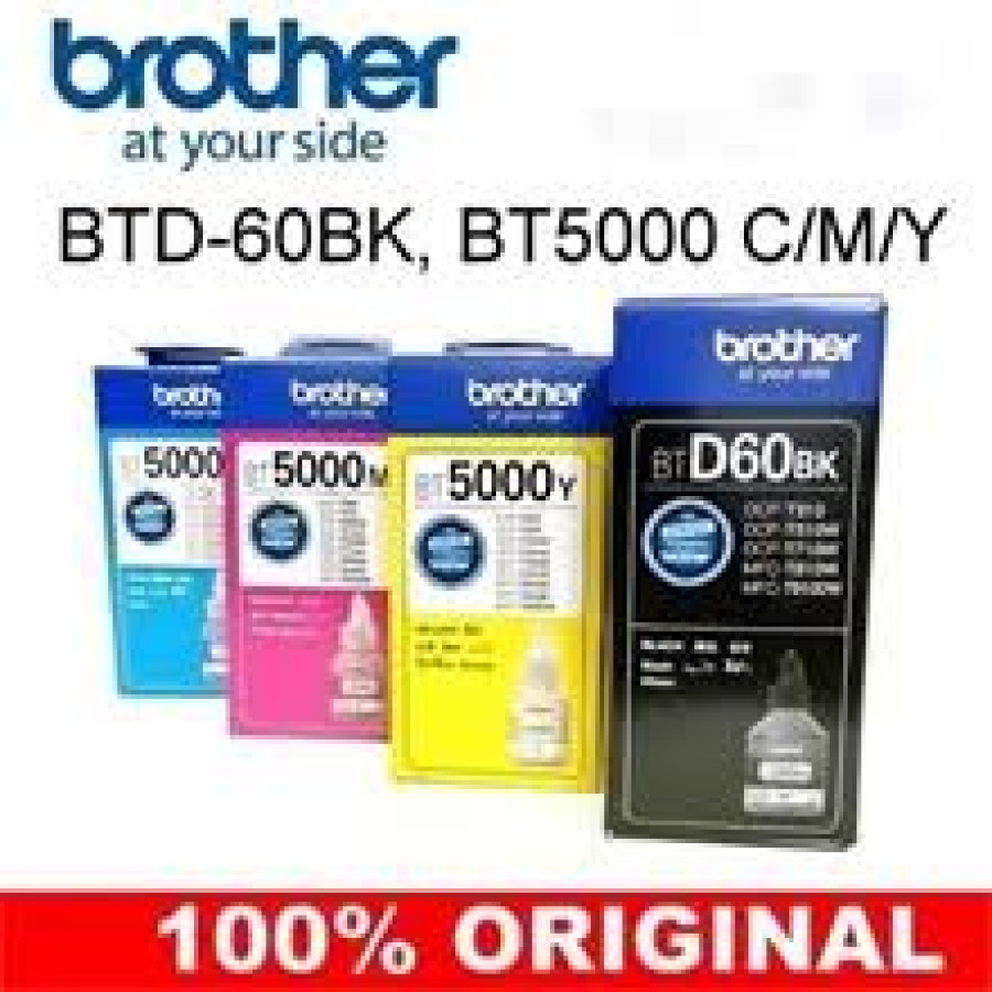 Tinta Printer Brother Warna C/M/Y BT 5000 - samping