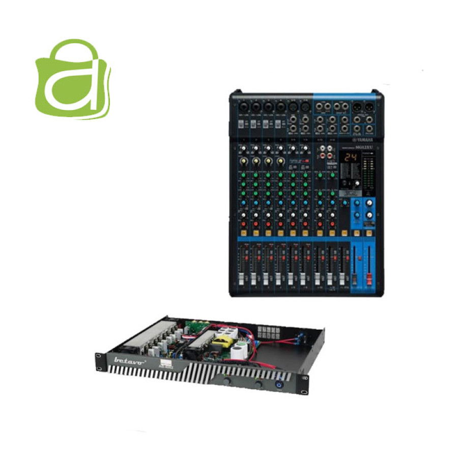 YAMAHA MIXER AUDIO MG12XU + BUNDLING AMPLIFIER