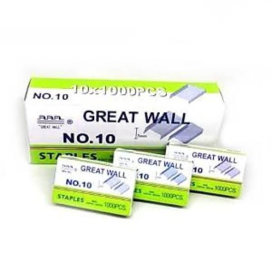 Isi Staples Kecil No.10 Merk Great Wall - samping