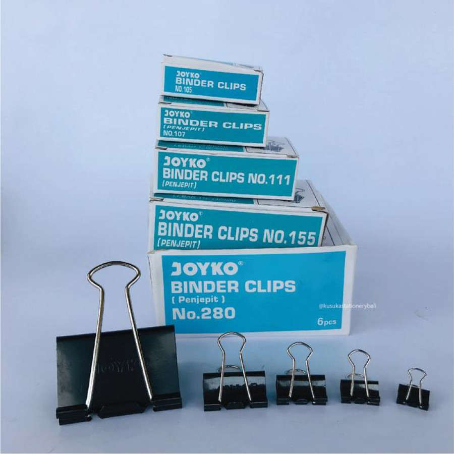 JOYKO Binder Clip 280 Kotak - depan