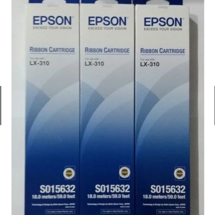 Ribbon Cartridge ASLI Printer EPSON LX 310 SO15632 LX-310