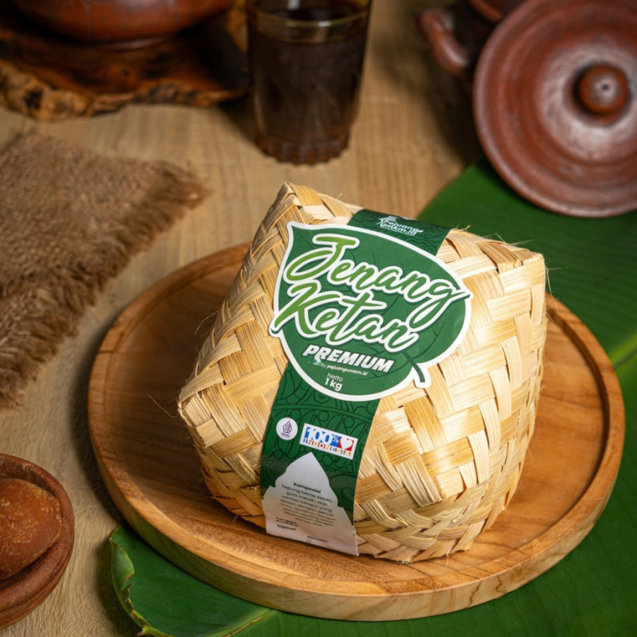 Jenang Ketan Premium Khas Blitar, Plus Wijen, Besek 1 kg by PejuangUMKM.id - depan