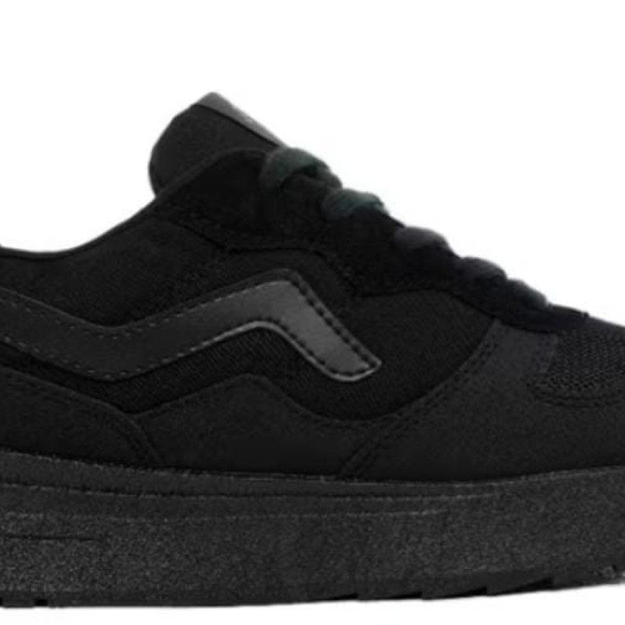Sepatu sekolah full black - depan
