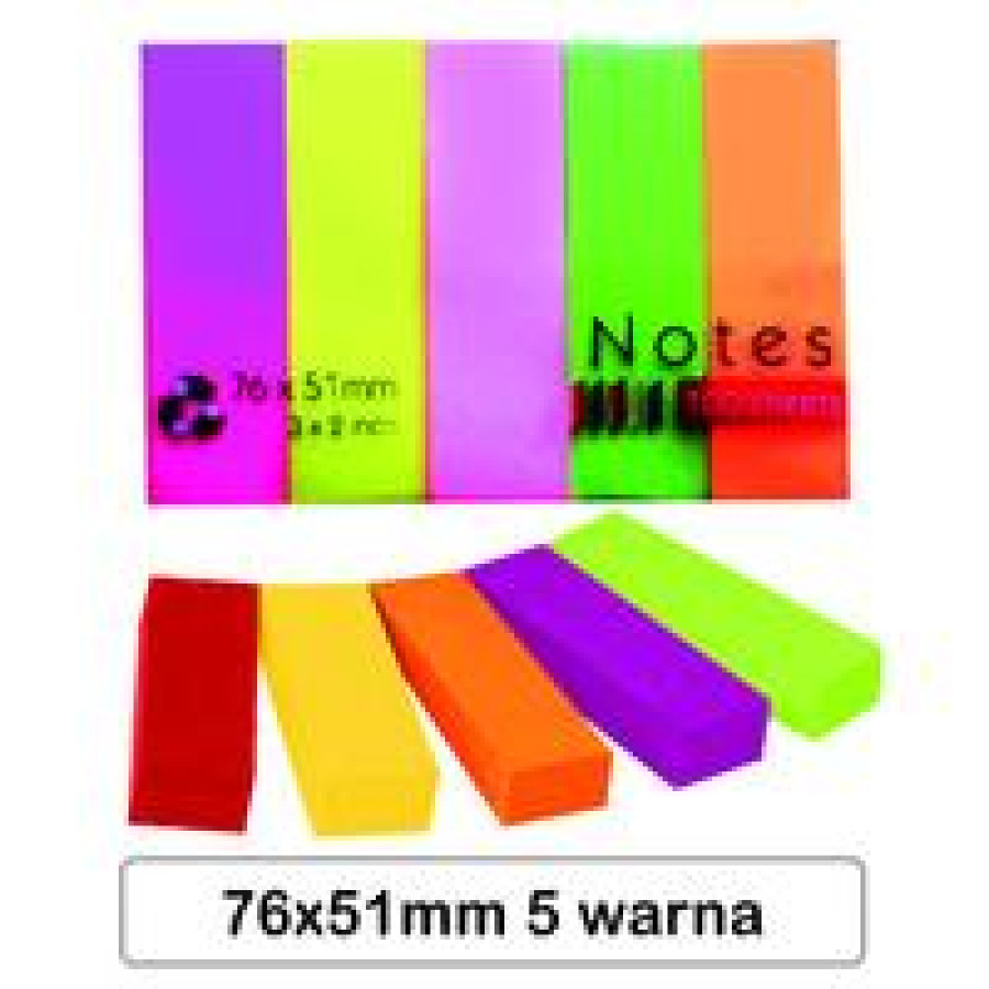 POS - IT  TRANSPARAN VANCO 5 WARNA