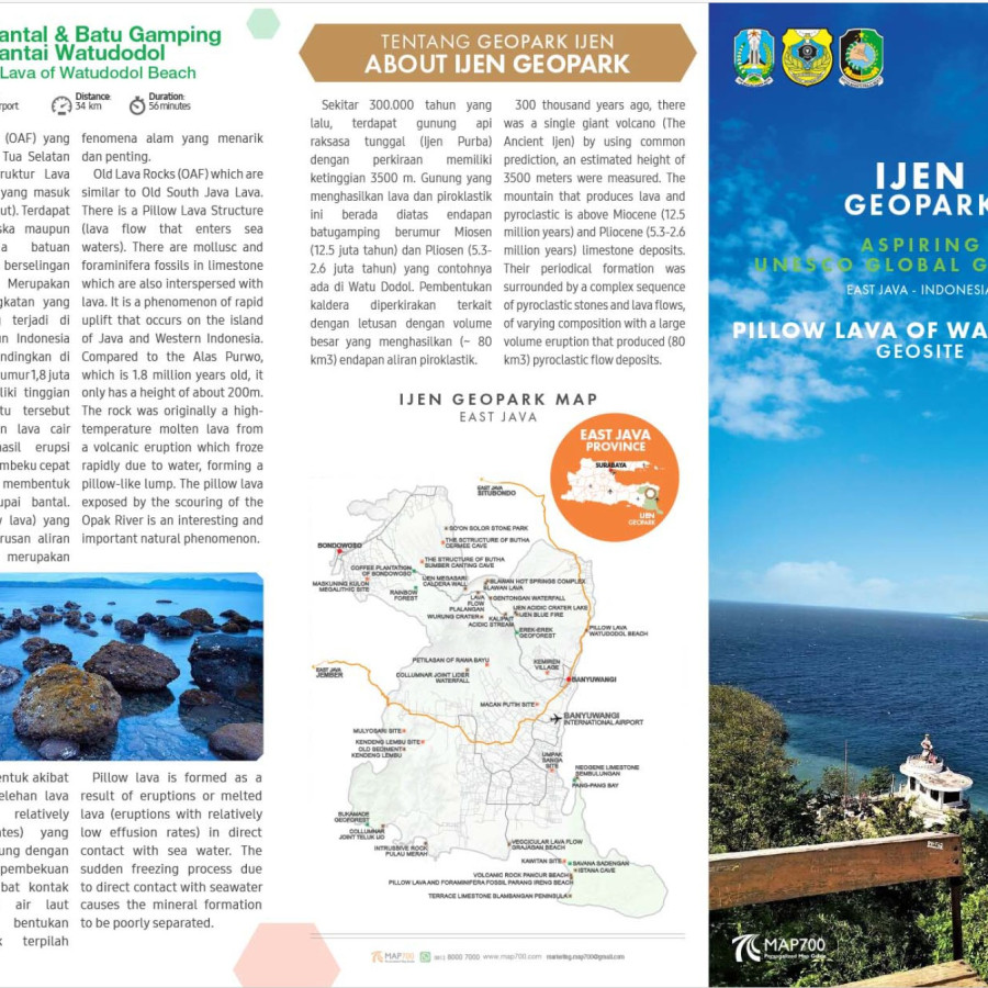 Cetak Leaflet Geopark - samping