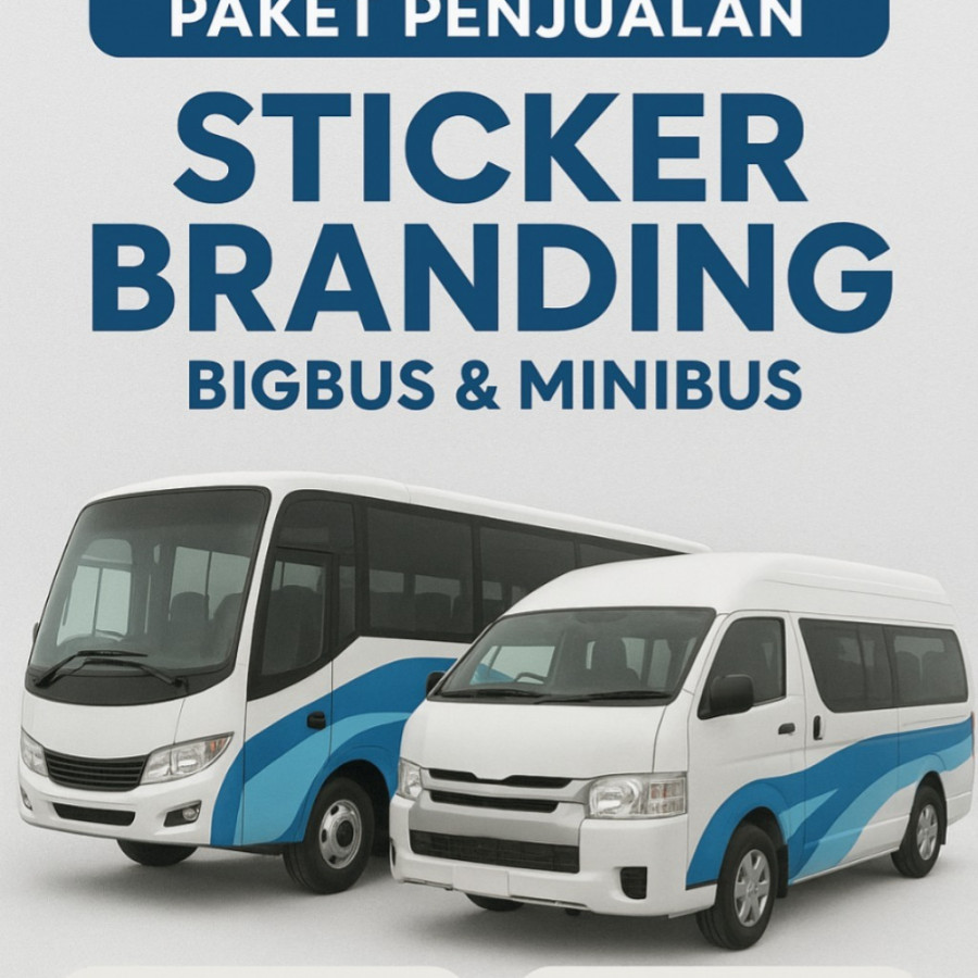 Paket Jasa Pemasangan Sticker 2 Unit Kendaraan