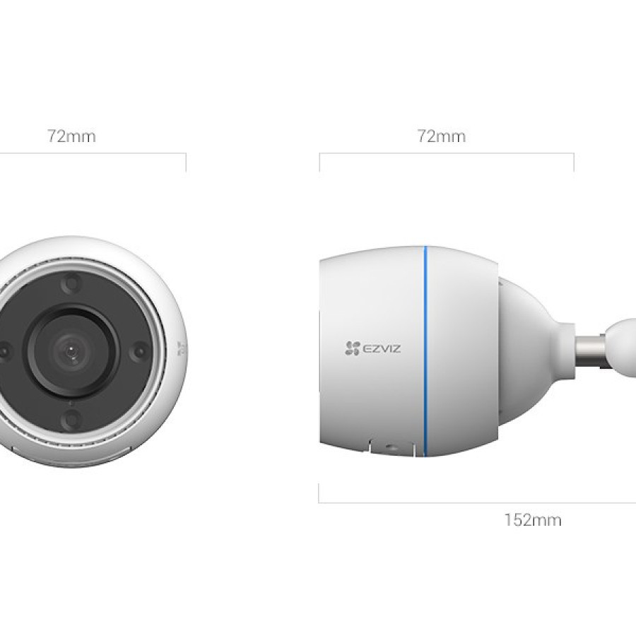 KAMERA CCTV 2MP EZVIZ H3C NIGHT & DAY - depan